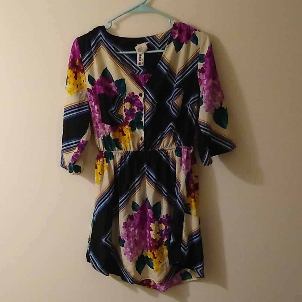 Mixed print dress